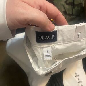 Place Crisp White Trousers